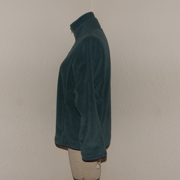 Women's Teal Fleece Pullover Jacket - Picture 2 of 6